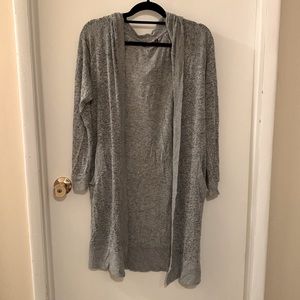 Heather Gray Duster Cardigan